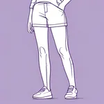 light purple shorts image